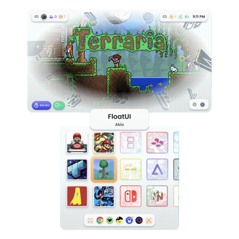FloatUI Cocoon theme by Akio