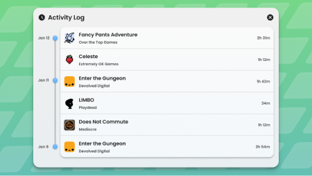 Activity Log concept