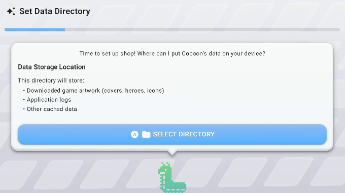 Choosing a data directory